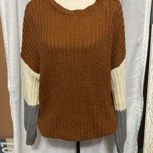 Color block sweater